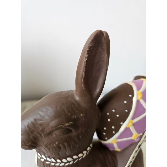 Ceramic faux‎ chocolate bunny egg Easter rabbit decor - Picture 8 of 10